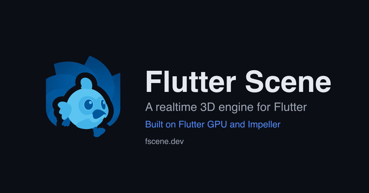 Flutter Scene, a realtime 3D engine for Flutter
